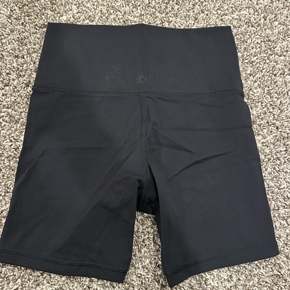Aerie Black High-Rise Bike Shorts